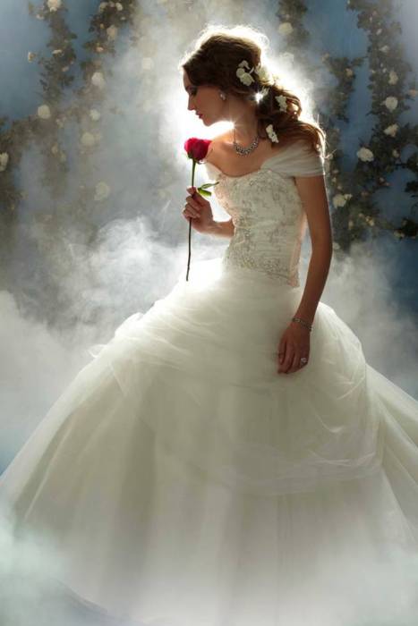 princess belle wedding dress